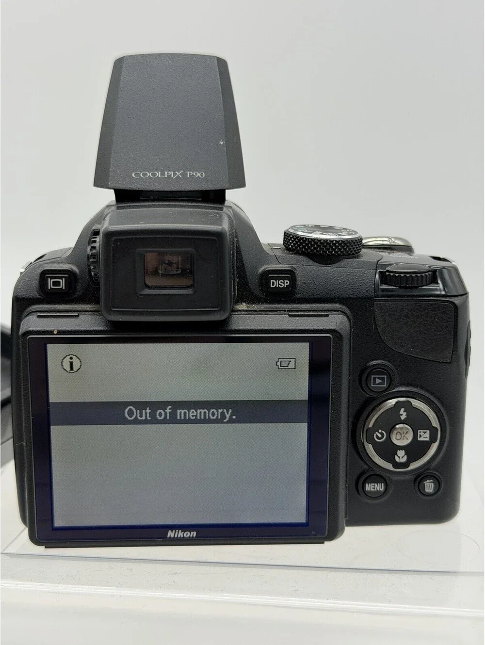 Nikon COOLPIX P90 Digital Camera w/Case, Battery, & Charger (TESTED AND WORKS)